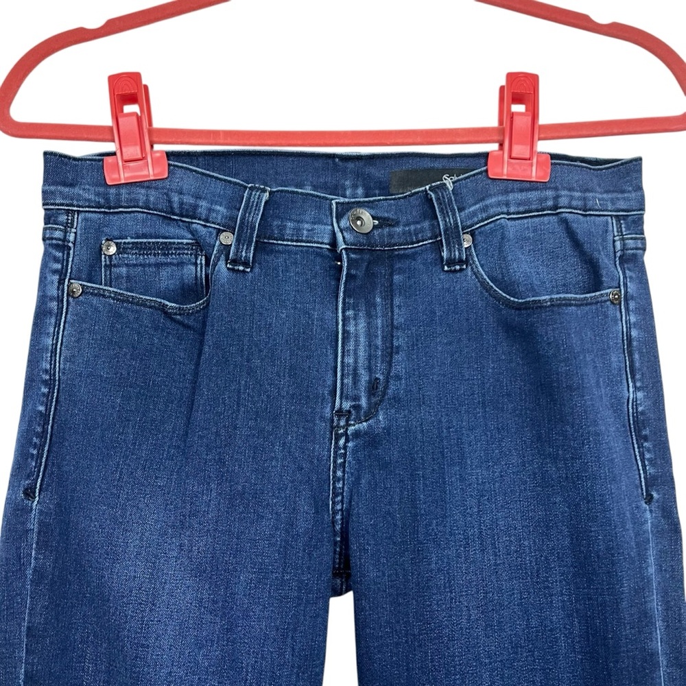 Calvin Klein Jeans Modern Boot Cut 29/8 Dark Wash Flared 5 Pockets Size 8 - Picture 2 of 12
